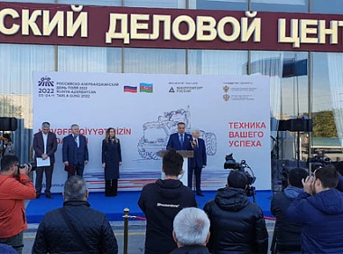 "Мототехника Нева" принимает участие в выставке "Российско-азербайджанский день поля”